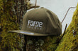 Snapback z bawełny organicznej - spalony oliwkowy
