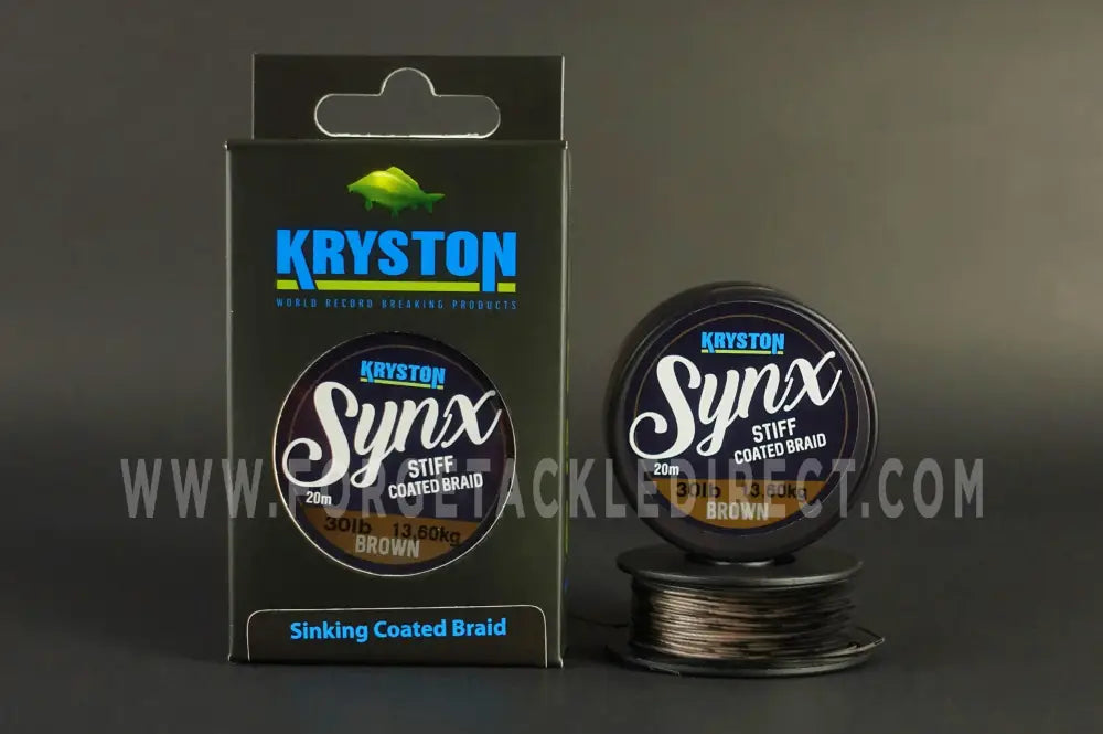 Synx Stiff Coated Braid 20Lb X 20M Dark Silt Line